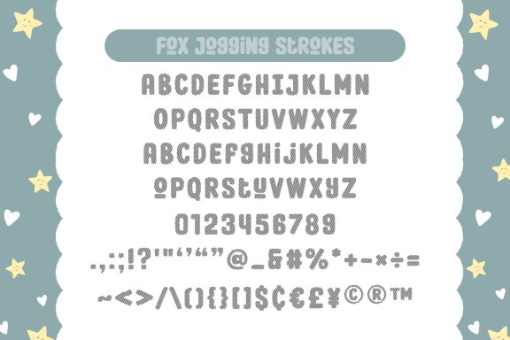 Fox Jogging Font Trio