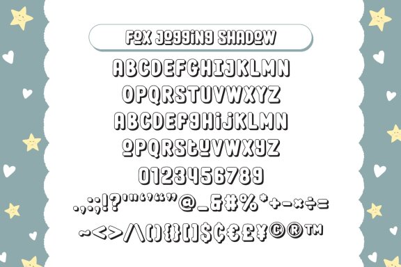 Fox Jogging Font Trio
