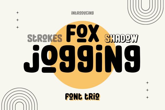 Fox Jogging Font Trio