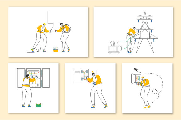 25 Lighting and Electricity Energy Illustration