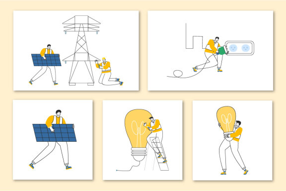 25 Lighting and Electricity Energy Illustration