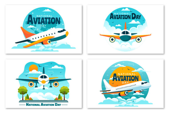 13 National Aviation Day Illustration