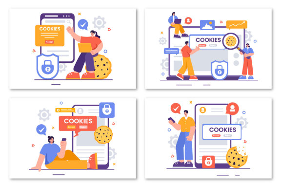 9 Internet Cookies Technology Illustration