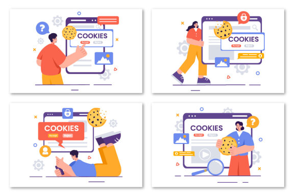 9 Internet Cookies Technology Illustration