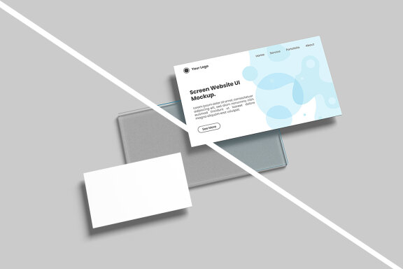 FREE Minimalist Website Pages Mockup