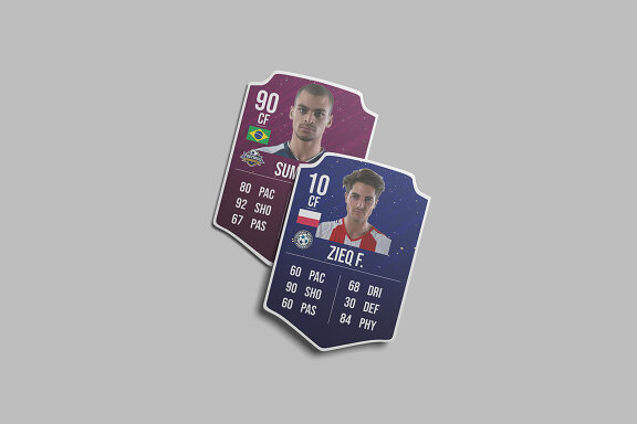 Two Soccer Badged Mockup