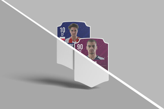 Standing Soccer Badged Mockup