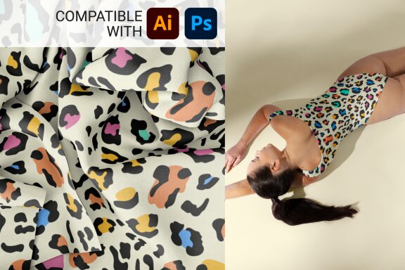 5 Leopard Print Seamless Pattern Set