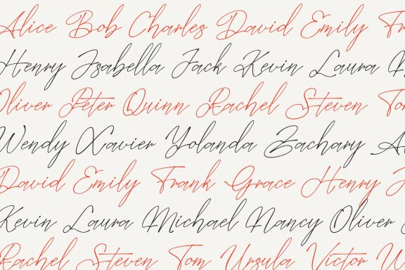 Gishelyna | Signature Script Font