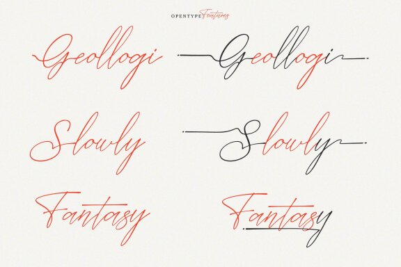 Gishelyna | Signature Script Font