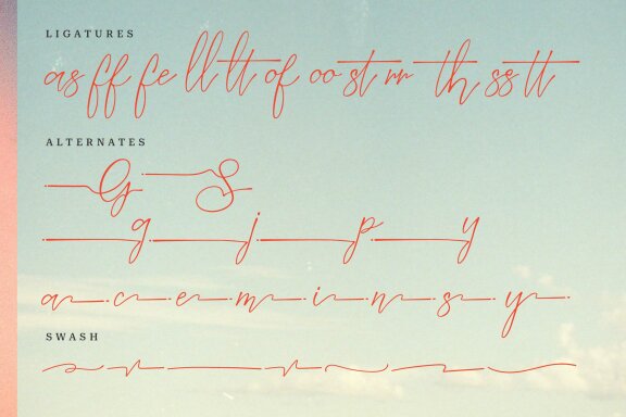 Gishelyna | Signature Script Font