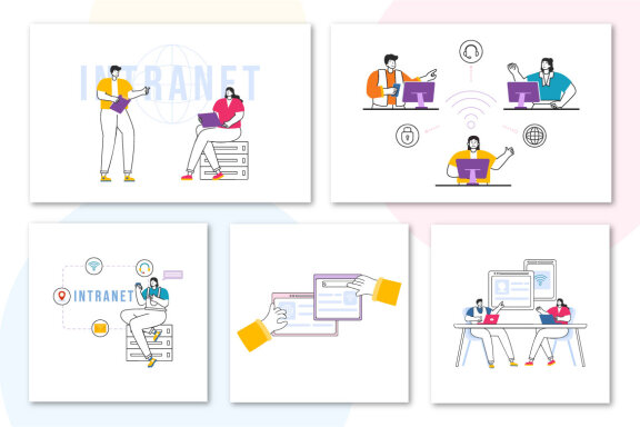 20 Intranet Technology Illustration