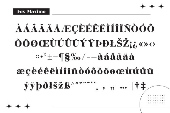 Fox Maximo Font Trio