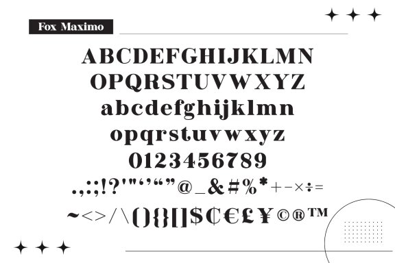 Fox Maximo Font Trio