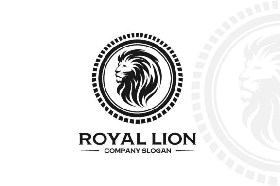 Royal Lion Badges Heraldic Logos - MasterBundles