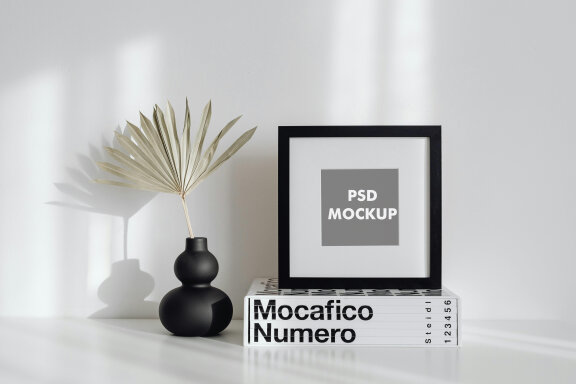 10 FREE wall photo frame mockups