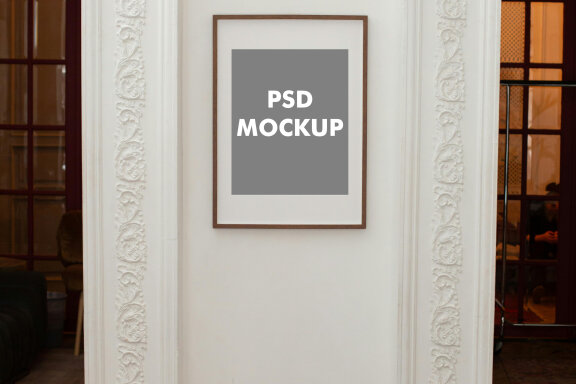 10 FREE wall photo frame mockups
