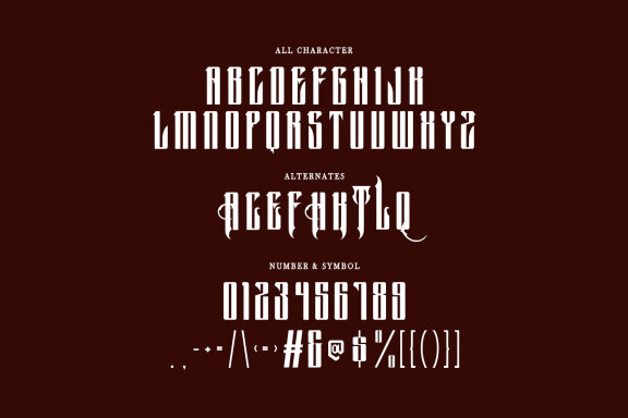 Theqiez Blackletter Display Font