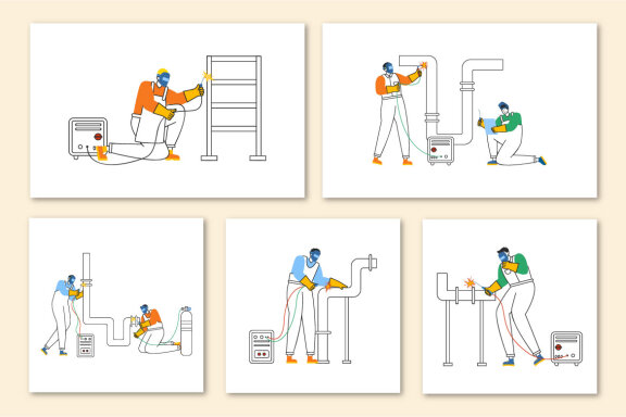23 Welding Service Illustration