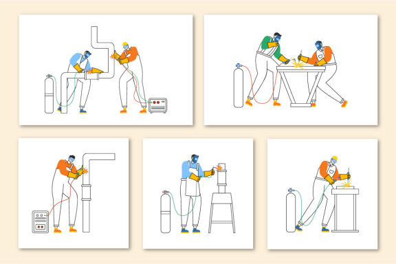 23 Welding Service Illustration