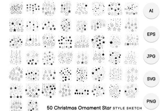 Christmas Ornament Star Element Icon