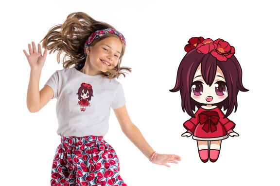 Set of 19 Chibi Girls Vector Clipart
