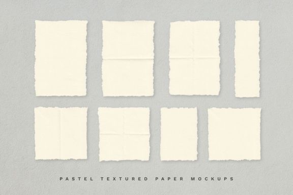 Hand-Made Paper Mockup Set