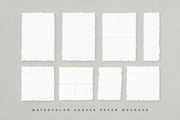 Hand-Made Paper Mockup Set