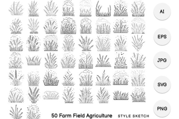 Farm Field Agriculture Element Icon