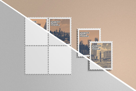 Multiple Postage Mockup