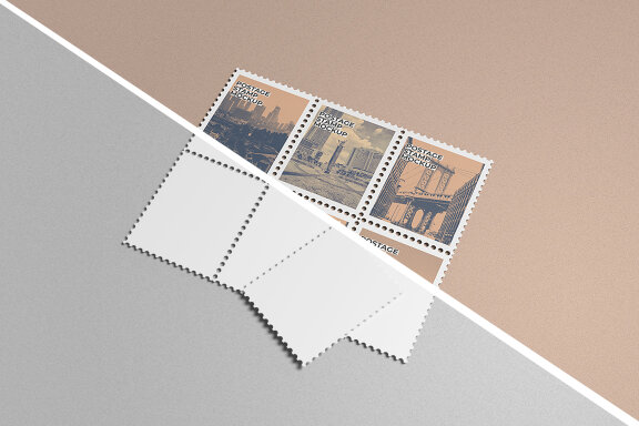 Minimalist Postage Mockup