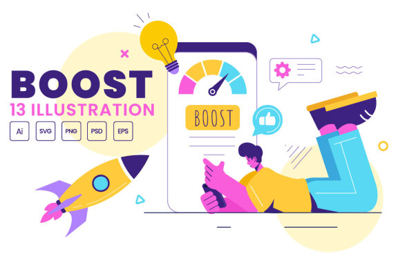 13 Business Boost Illustration