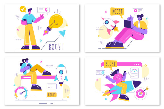13 Business Boost Illustration
