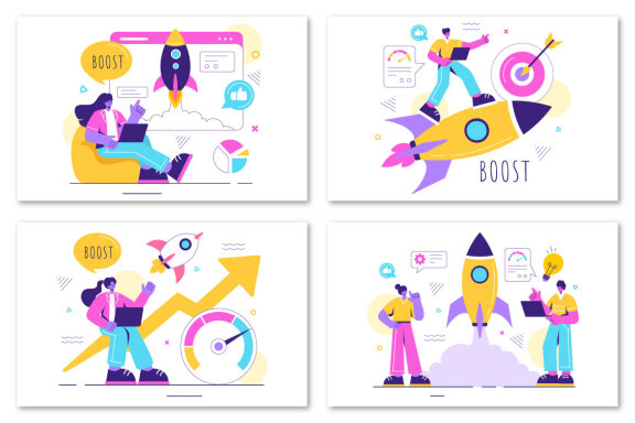 13 Business Boost Illustration