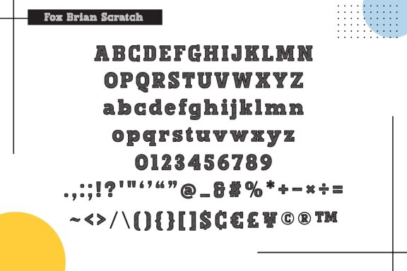 Fox Brian & Fox Brian Scratch font