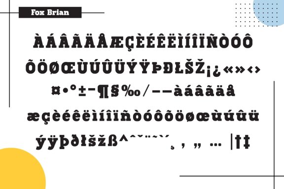 Fox Brian & Fox Brian Scratch font