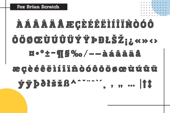 Fox Brian & Fox Brian Scratch font