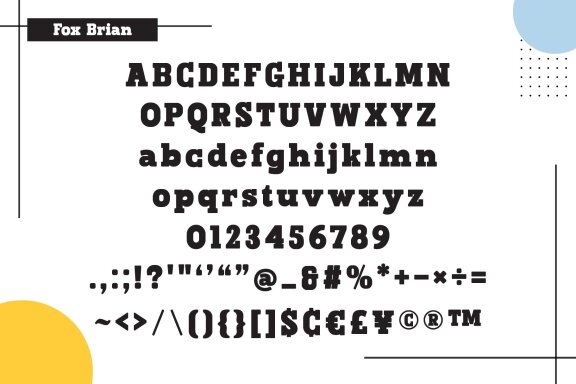 Fox Brian & Fox Brian Scratch font
