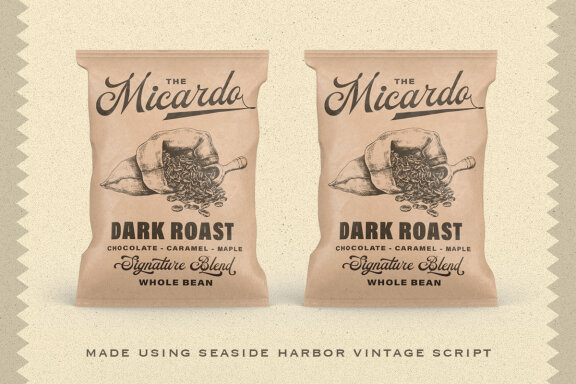 The Seaside Harbor - Vintage Script