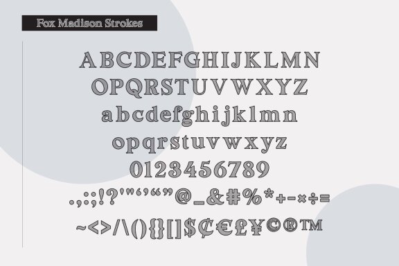 Fox Madison Font Duo