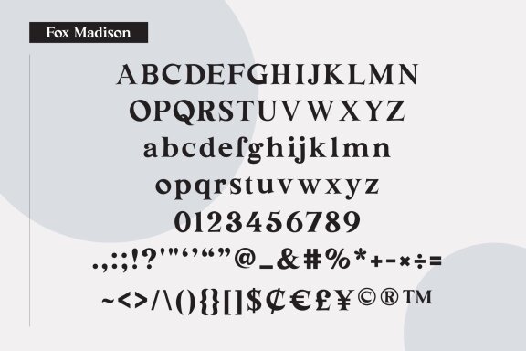 Fox Madison Font Duo