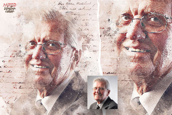 Mixed Watercolor Photoshop Action