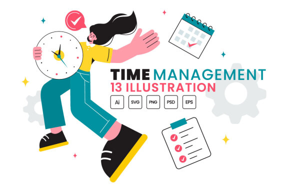 13 Time Management Planning Illustration
