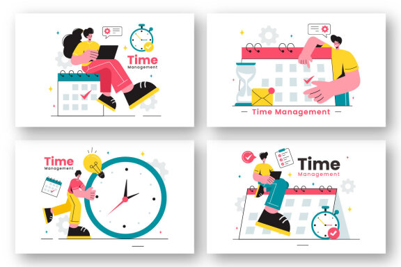 13 Time Management Planning Illustration