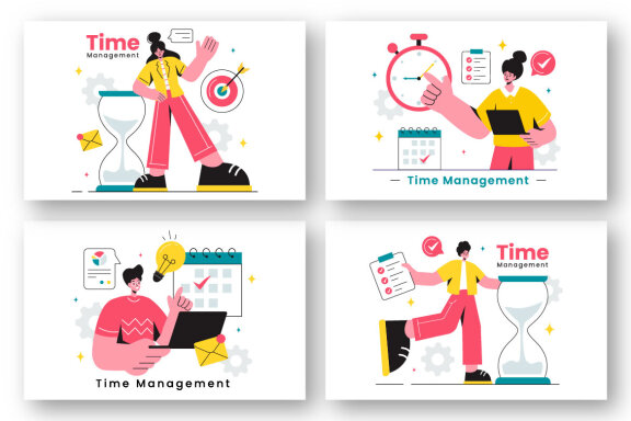 13 Time Management Planning Illustration
