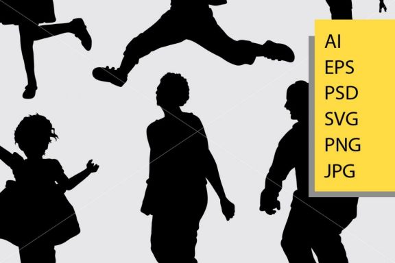 Jump 5 silhouette