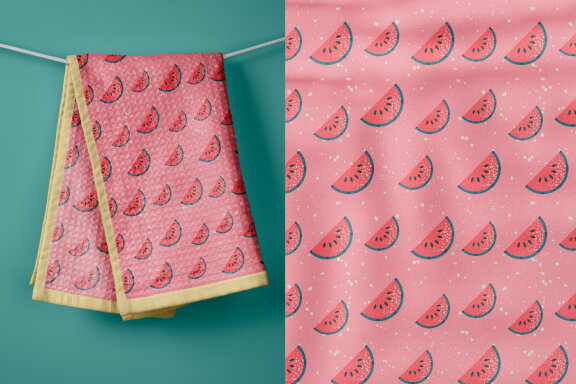 8 Geometric Fruit Seamless Patterns