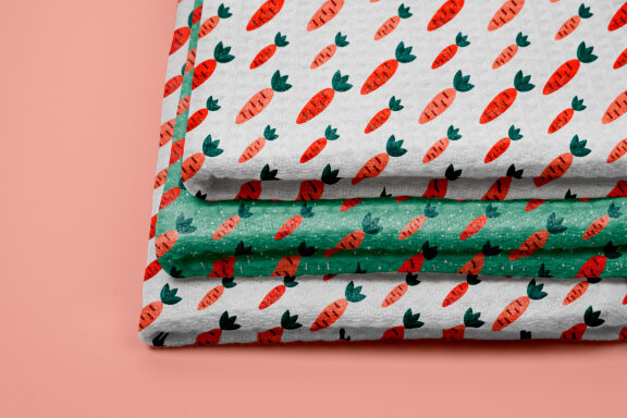 4 Geometric Vegetable Seamless Patterns