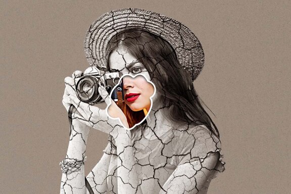 Editable Crack Photo Effect