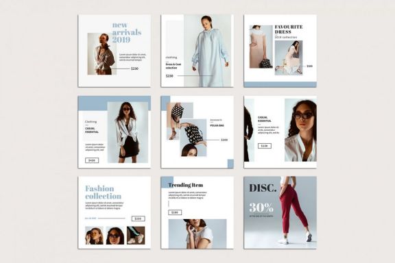 Fashion Instagram Templates 1